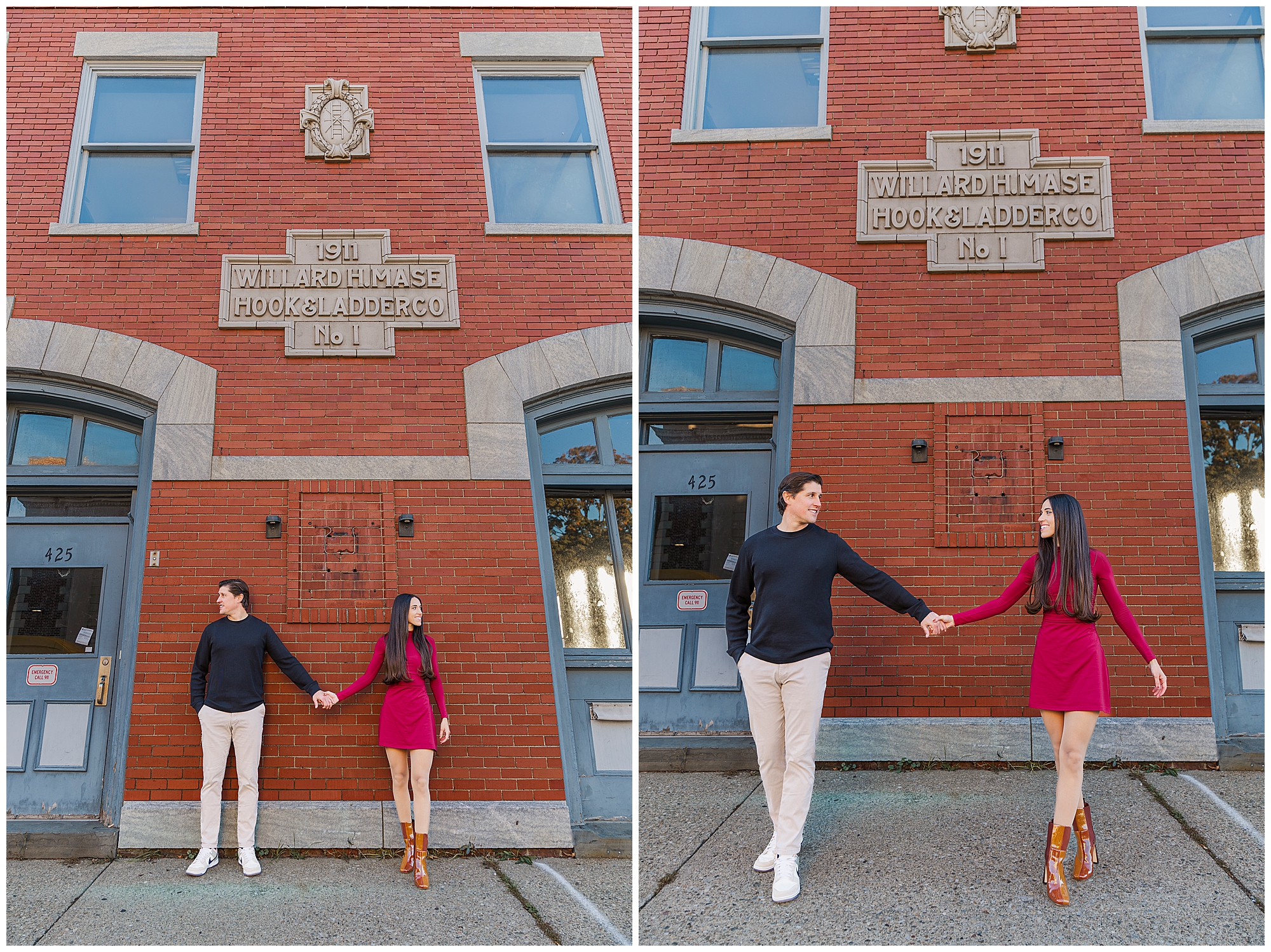 lush main street beacon engagement session