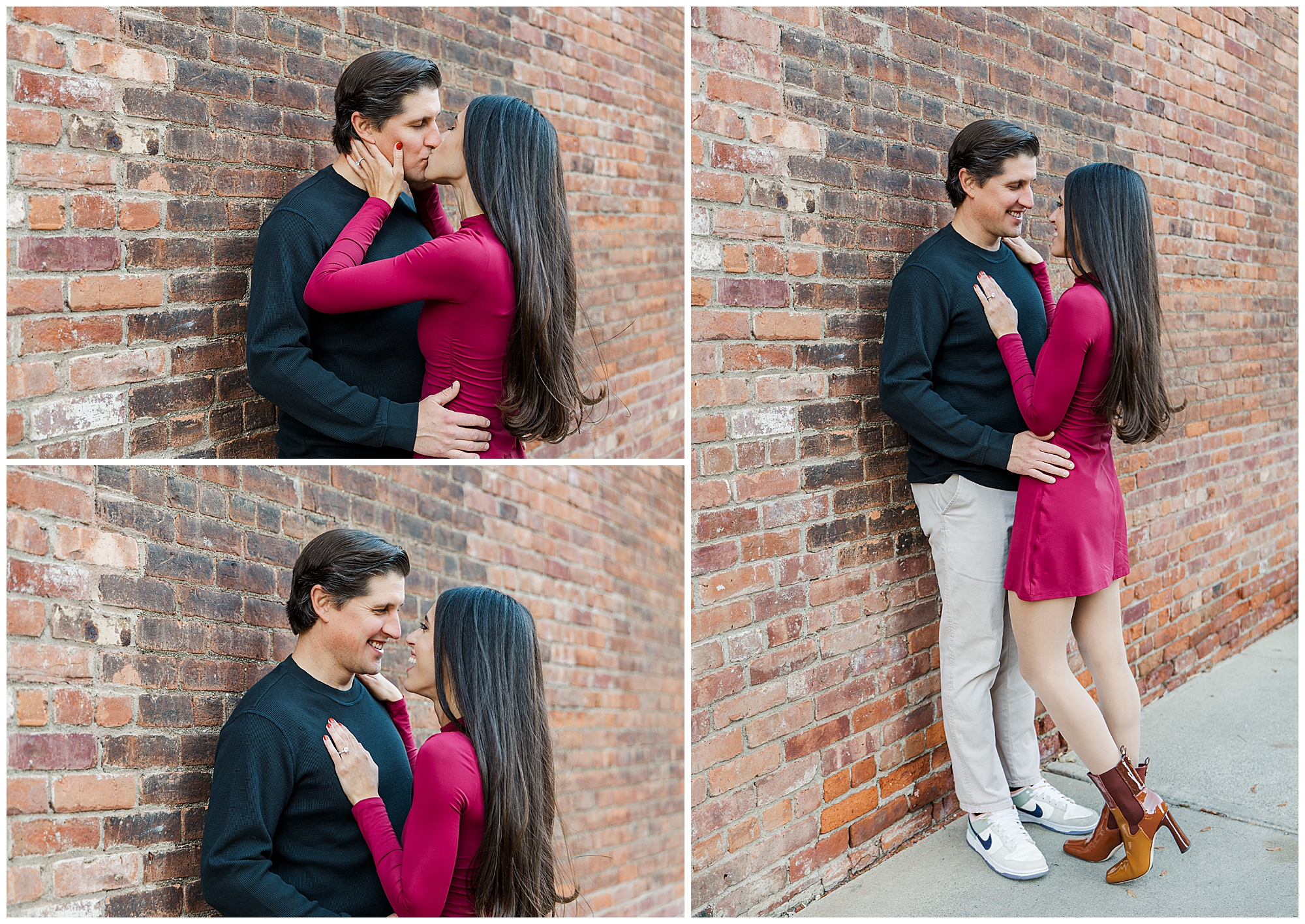 fun main street beacon engagement session