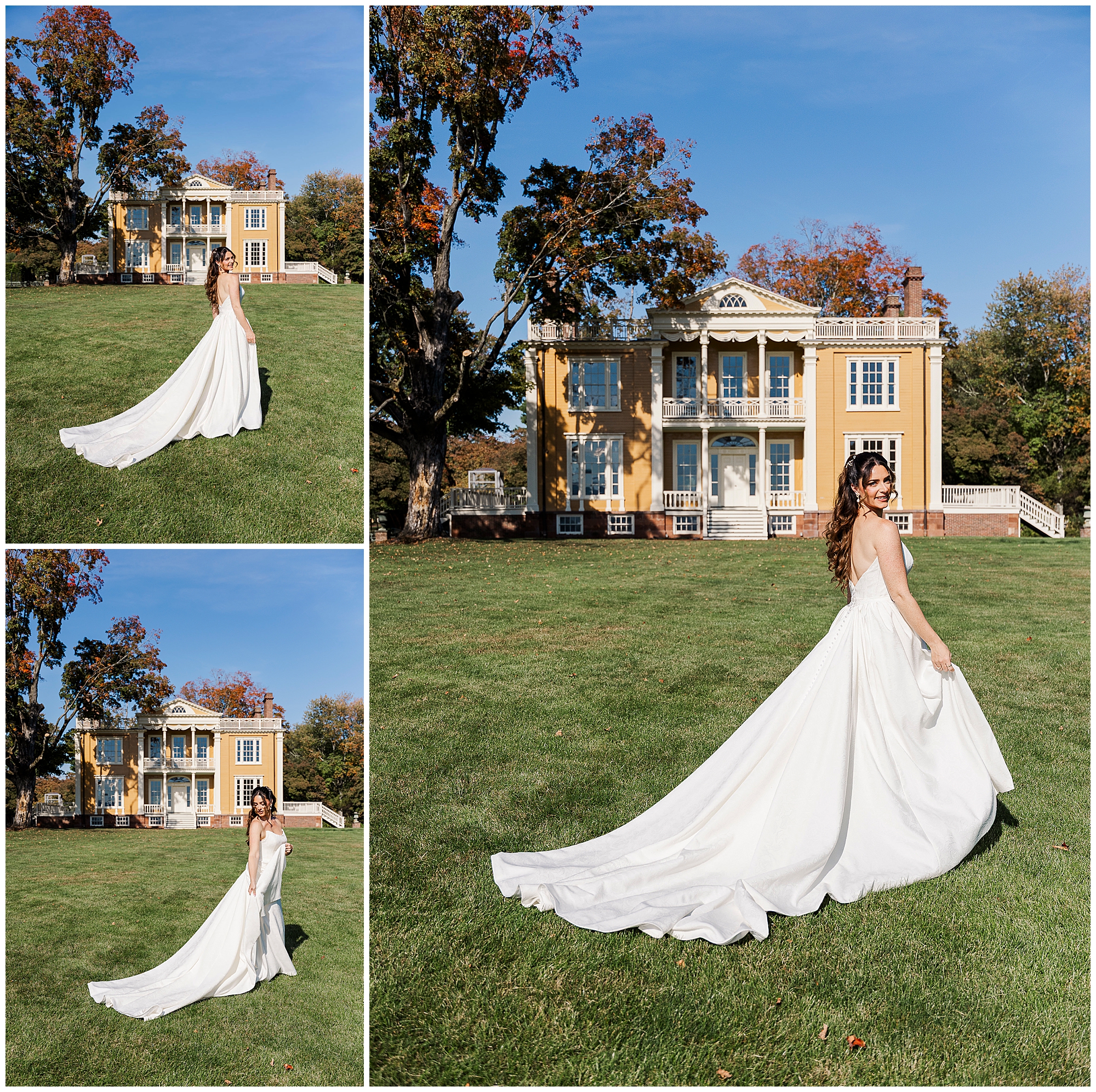 Fall Boscobel House & Gardens wedding