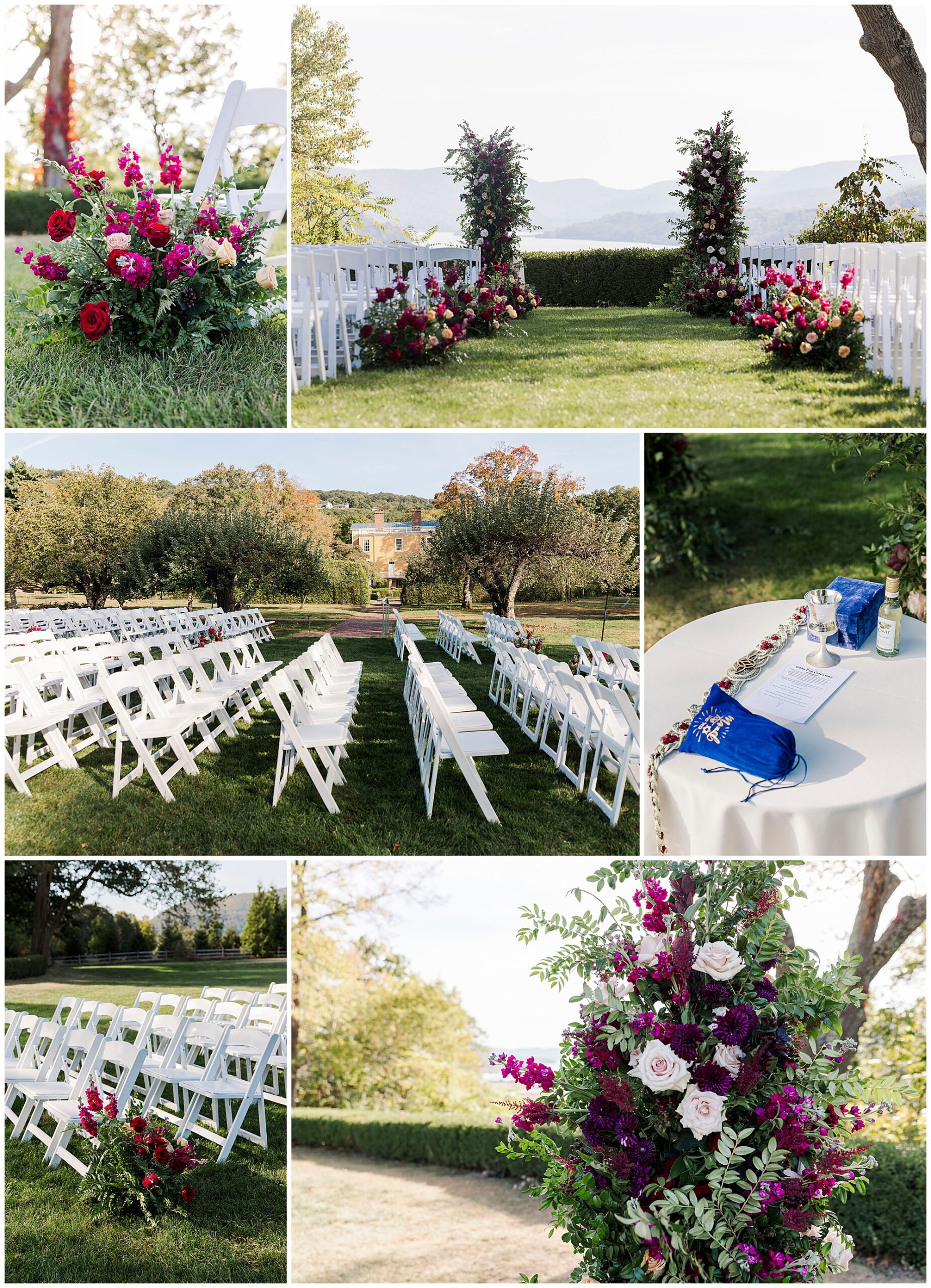 Scenic Boscobel House & Gardens wedding