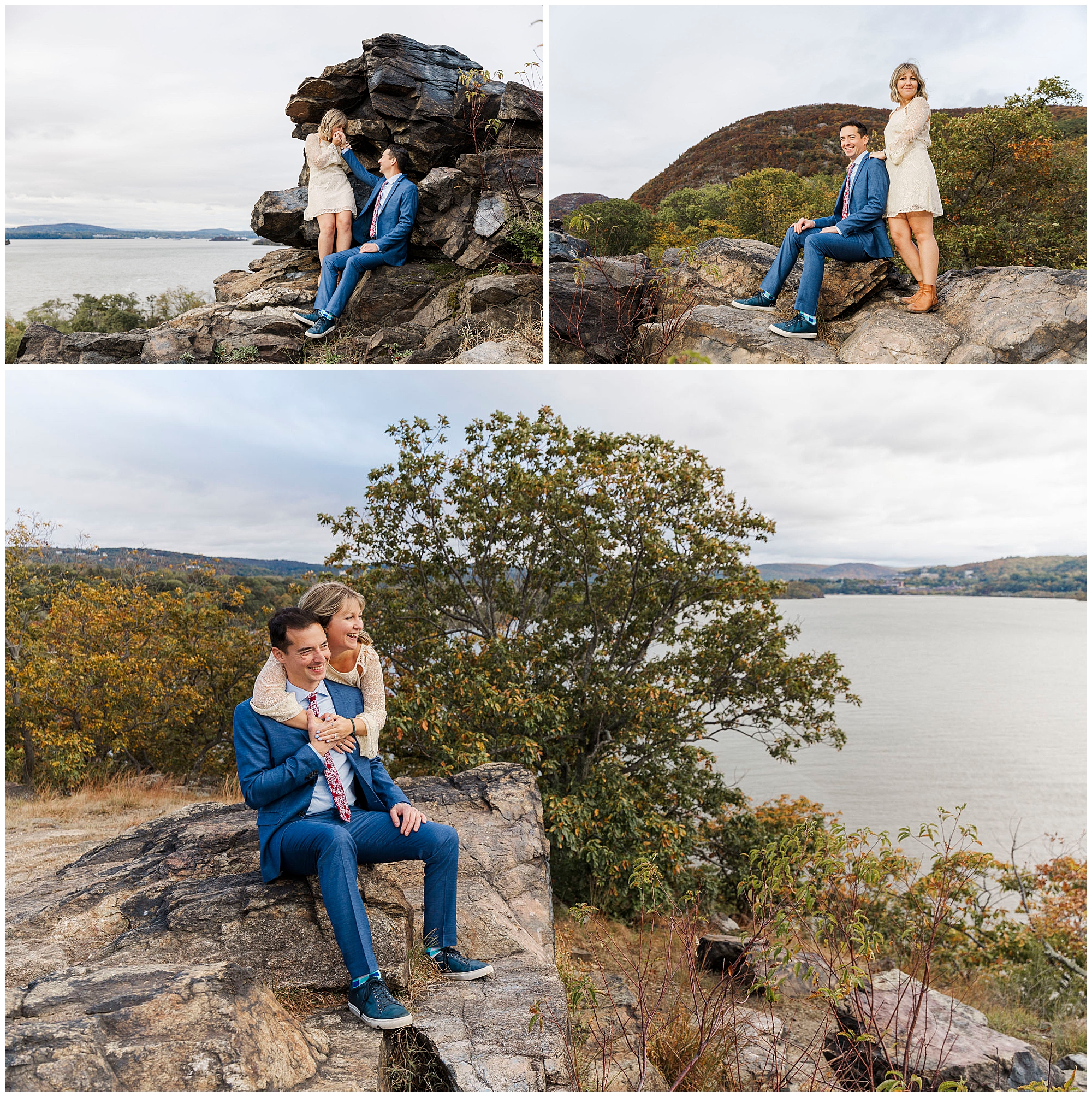 unique cold spring engagement session