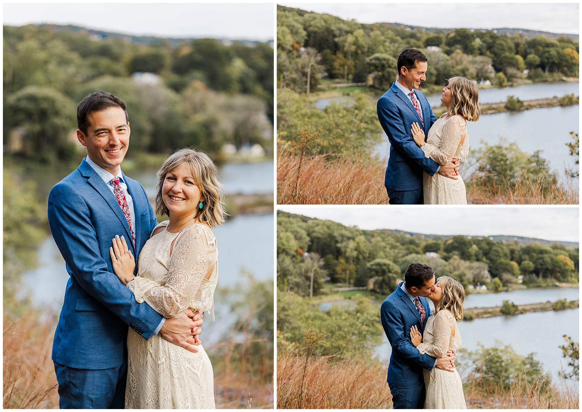 beautiful cold spring engagement session