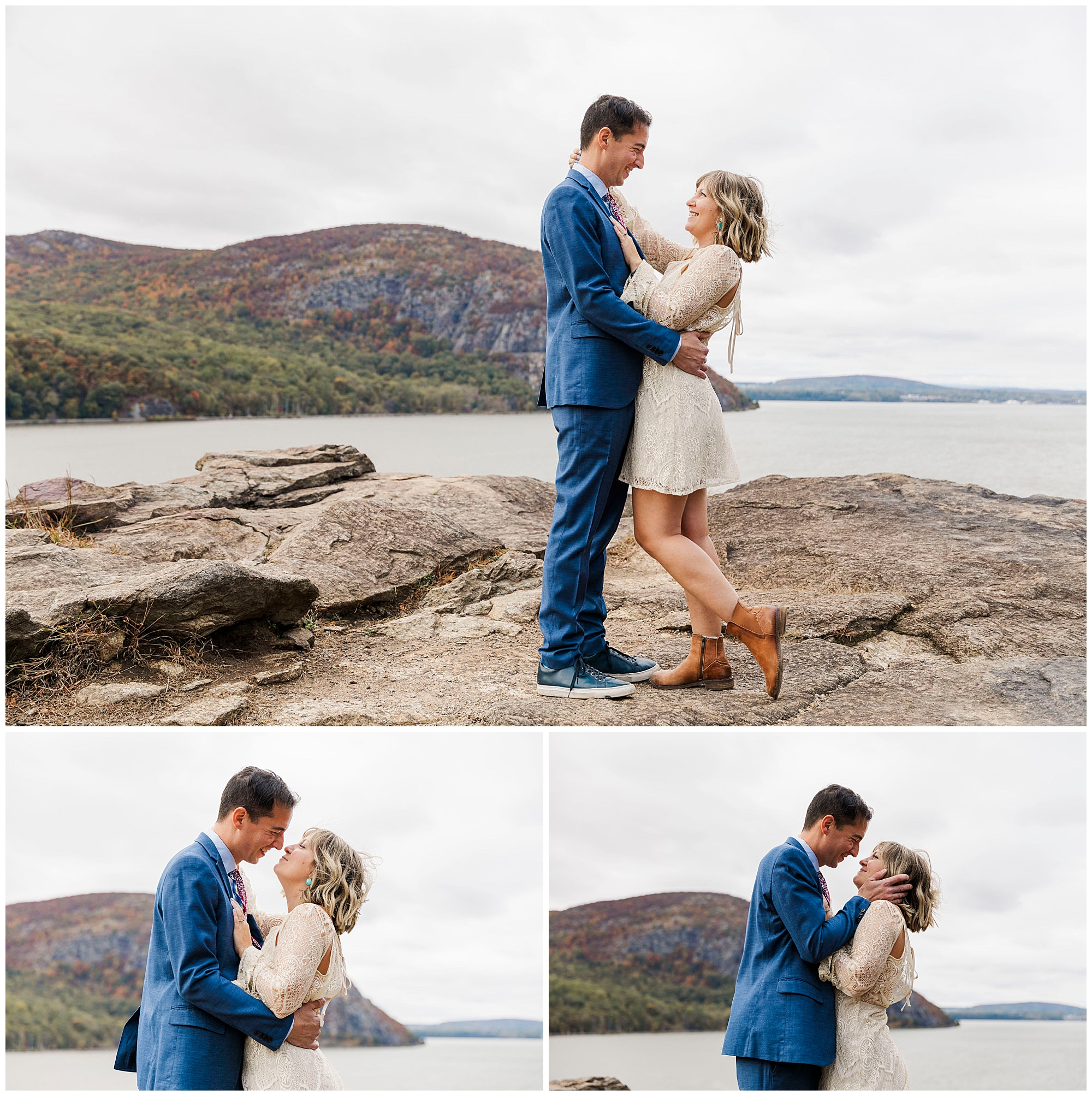 autumnal cold spring engagement session