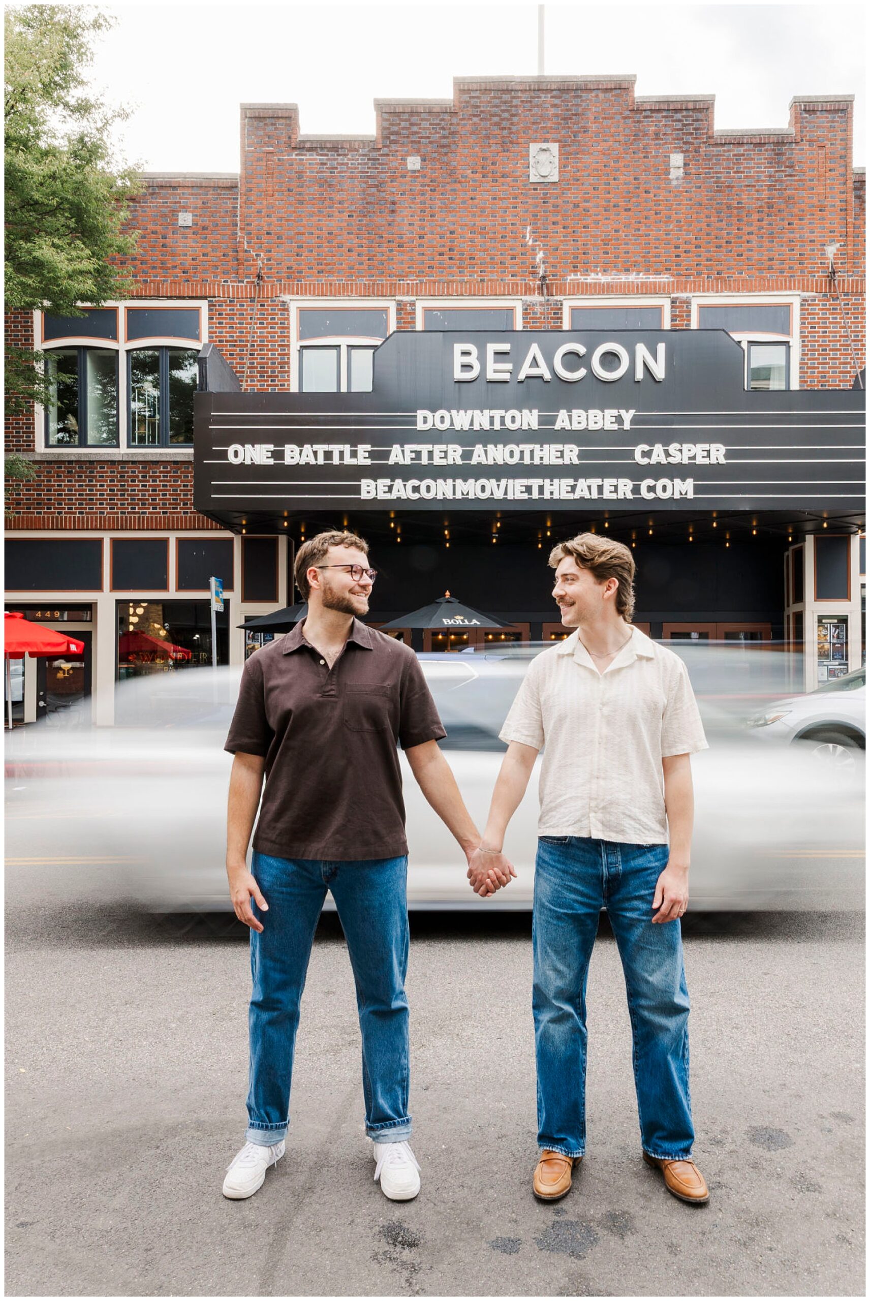 wonderful beacon engagement session in the fall