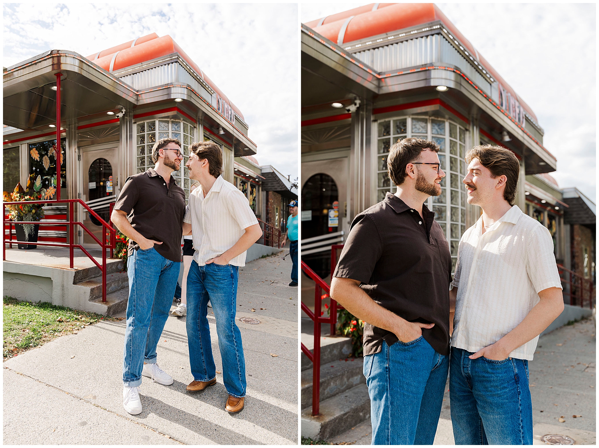 radiant beacon engagement session in the fall