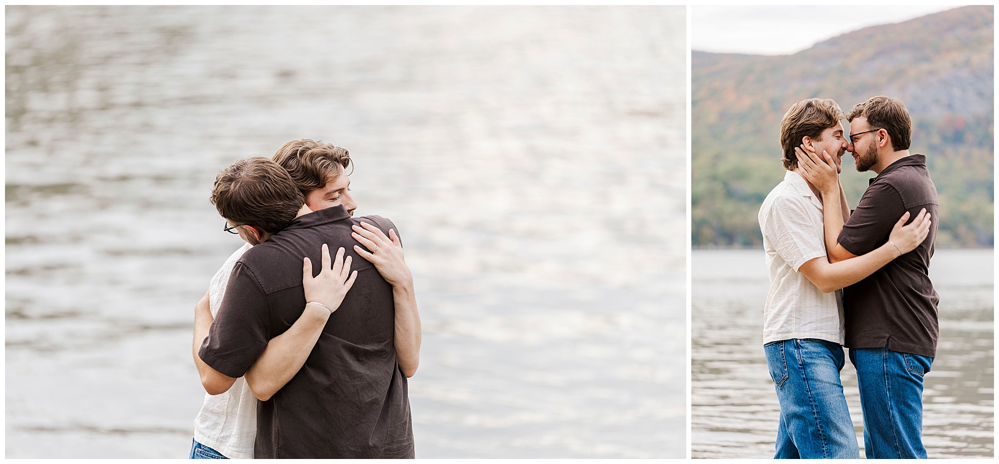 lush beacon engagement session in the fall