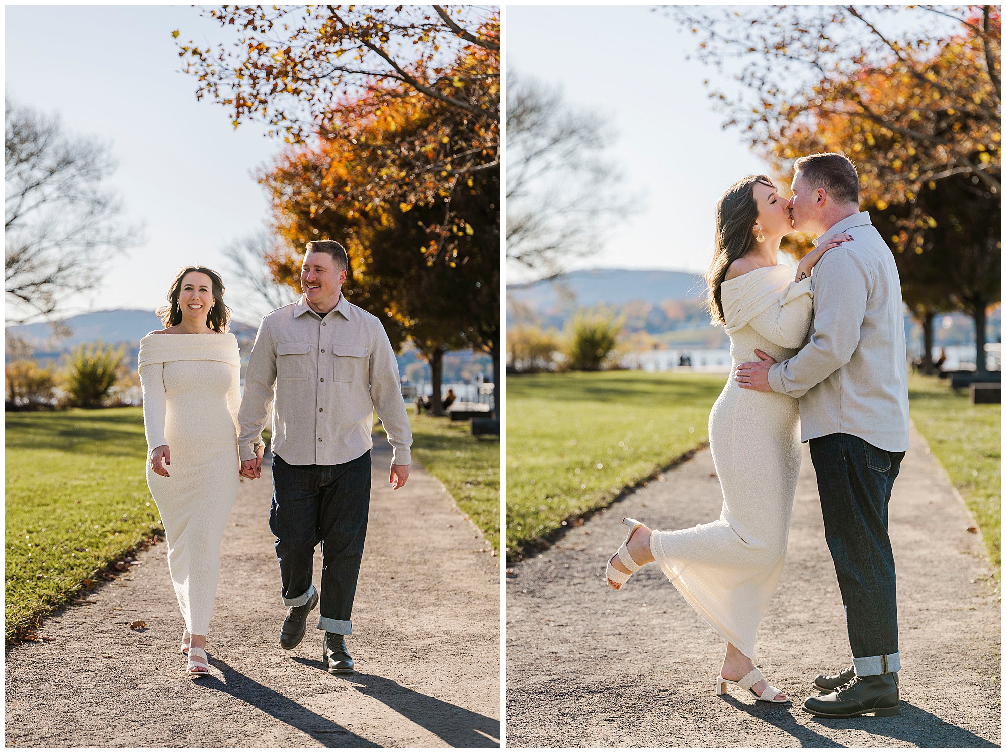 fall Long Dock Park engagement session