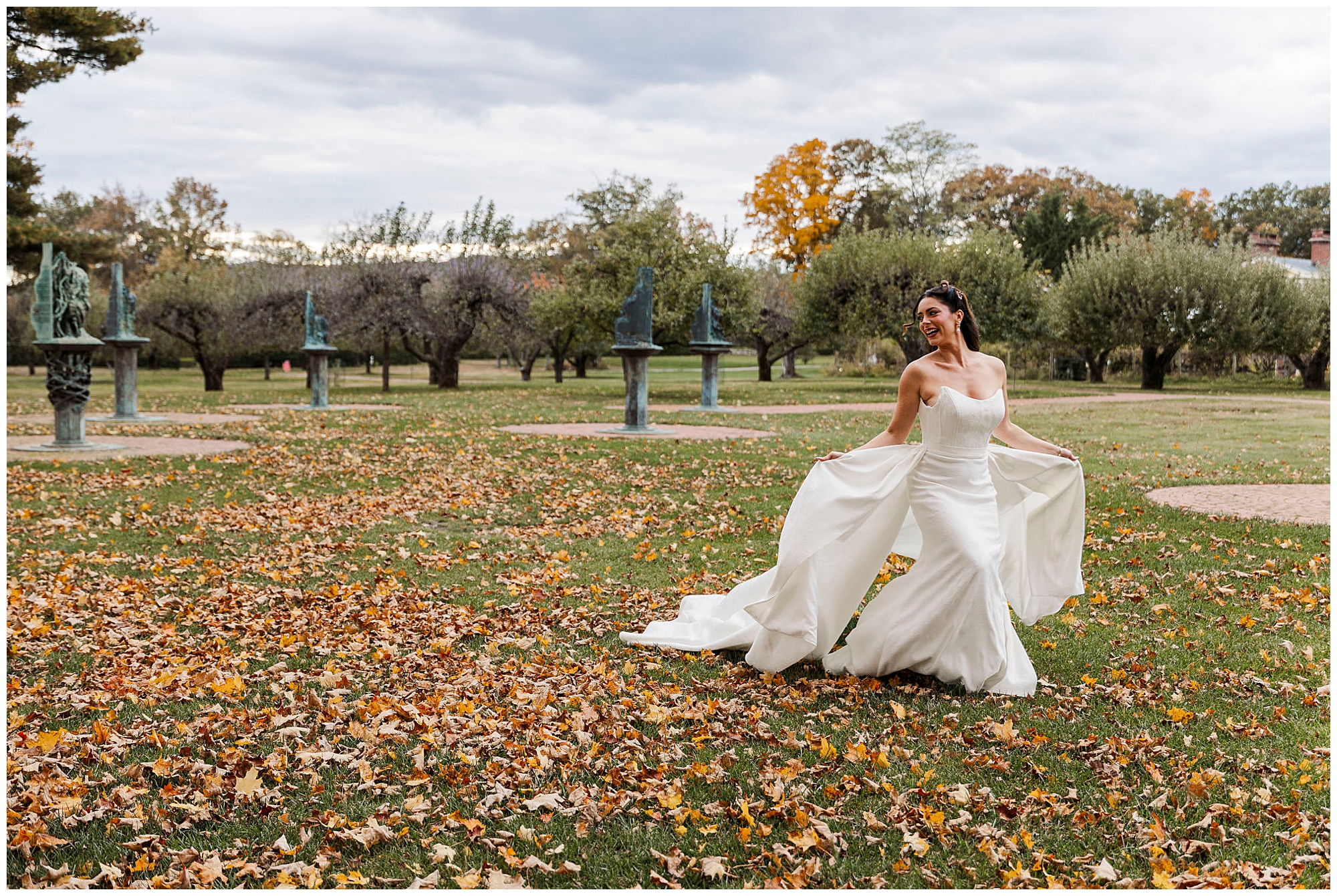 flawless bridal session at Boscobel House & Gardens