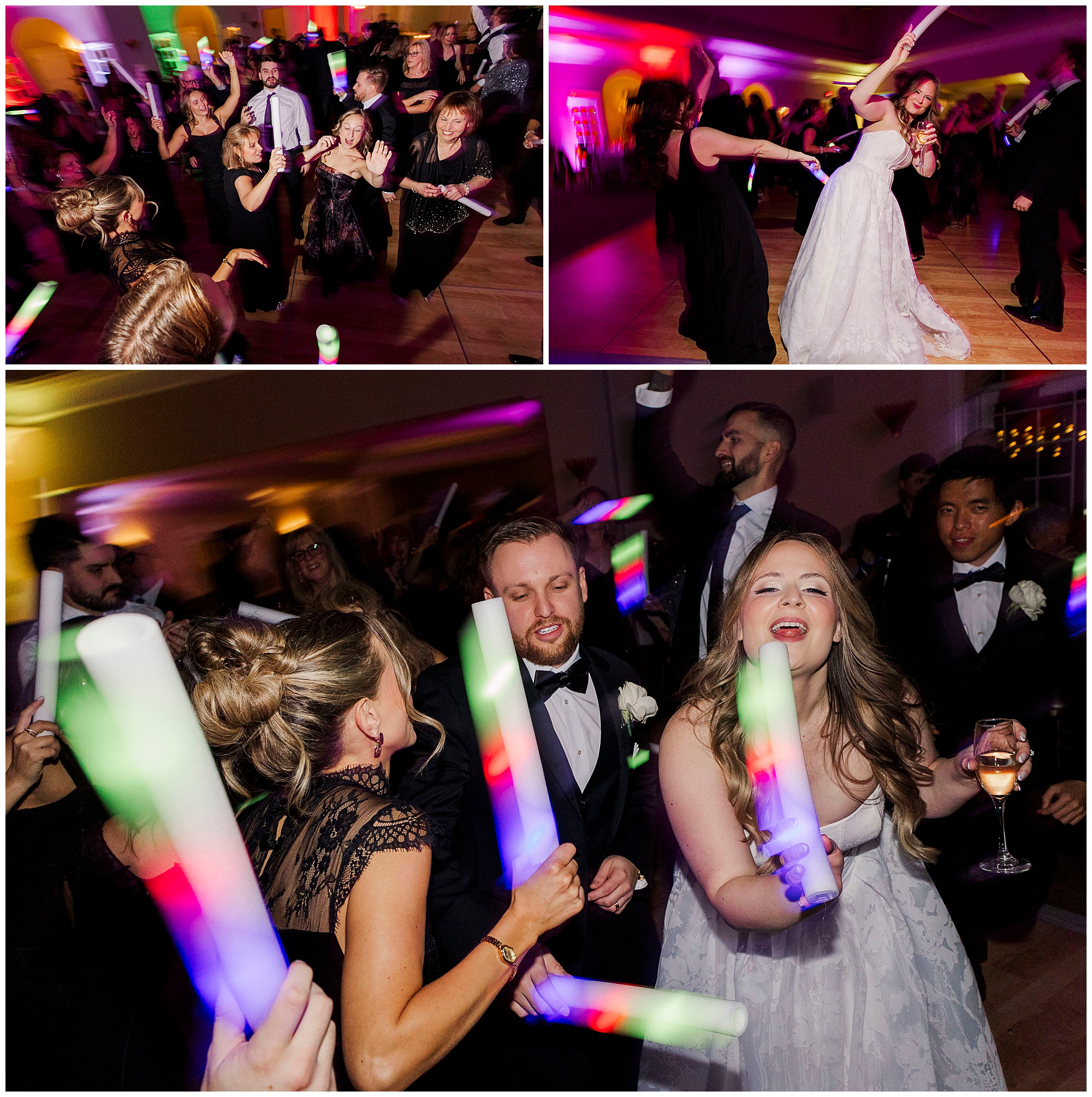 Groom smiling during indoor winter wedding ceremony in Milford, Connecticut