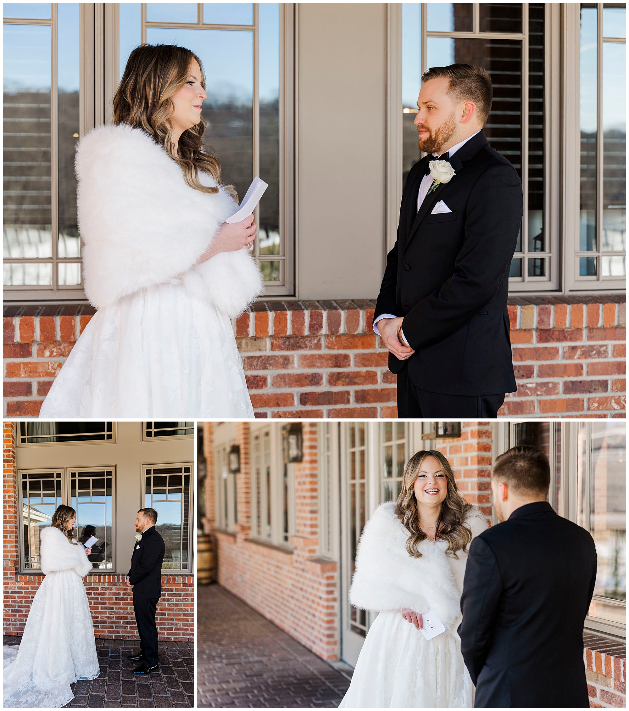 Ballroom chandeliers glowing during Great River Golf Club reception