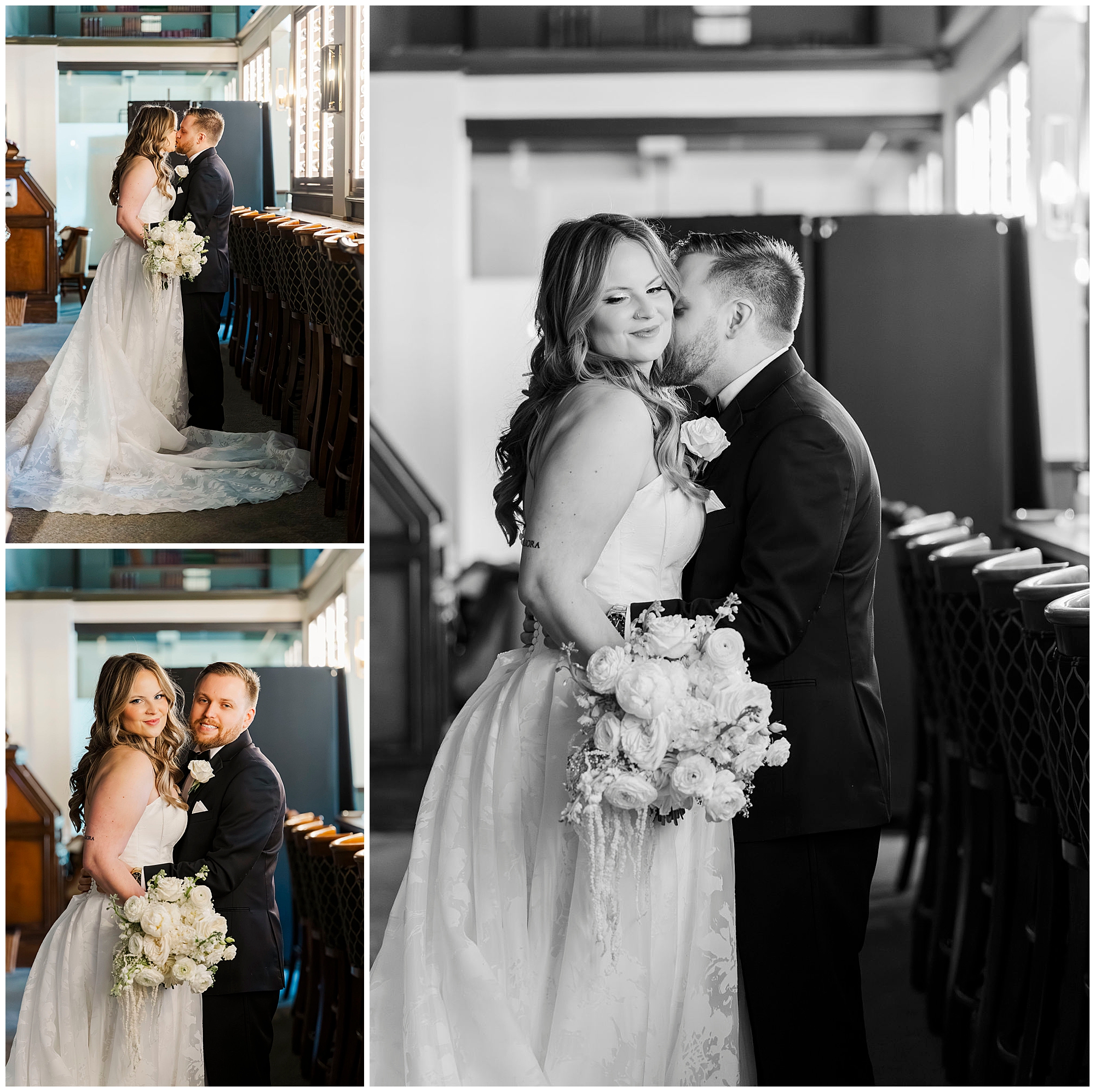 Winter wedding detail photo of invitation suite in Milford, CT