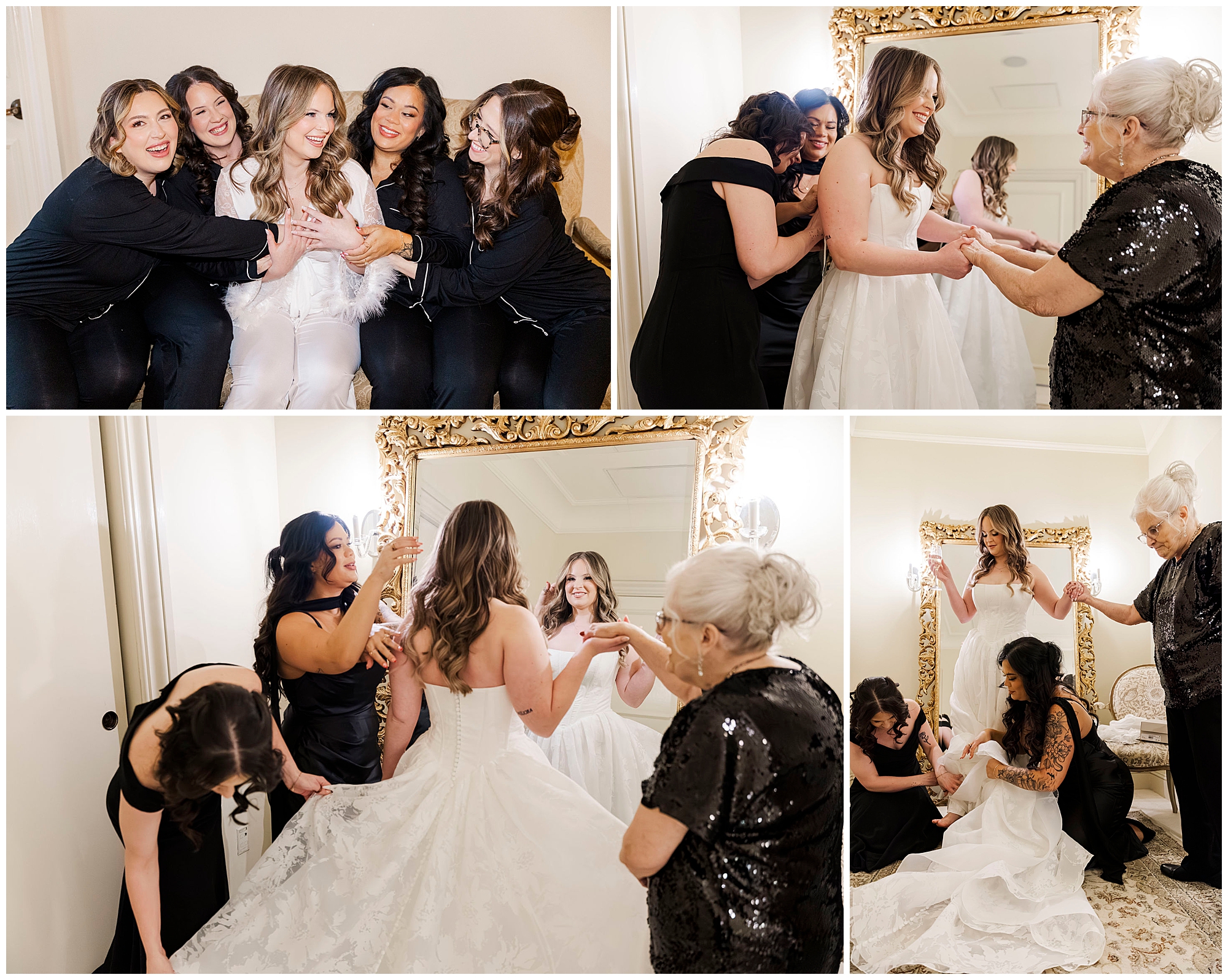 Bride and groom portraits at Great River Golf Club winter wedding in Milford Connecticut