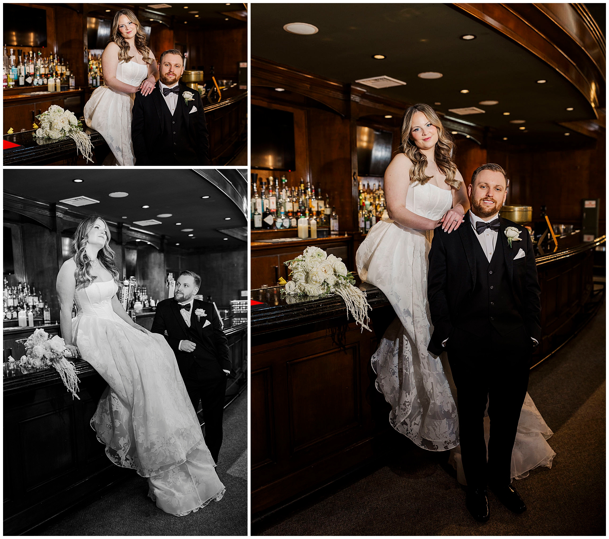 Milford, CT winter wedding photo at Great River Golf Club