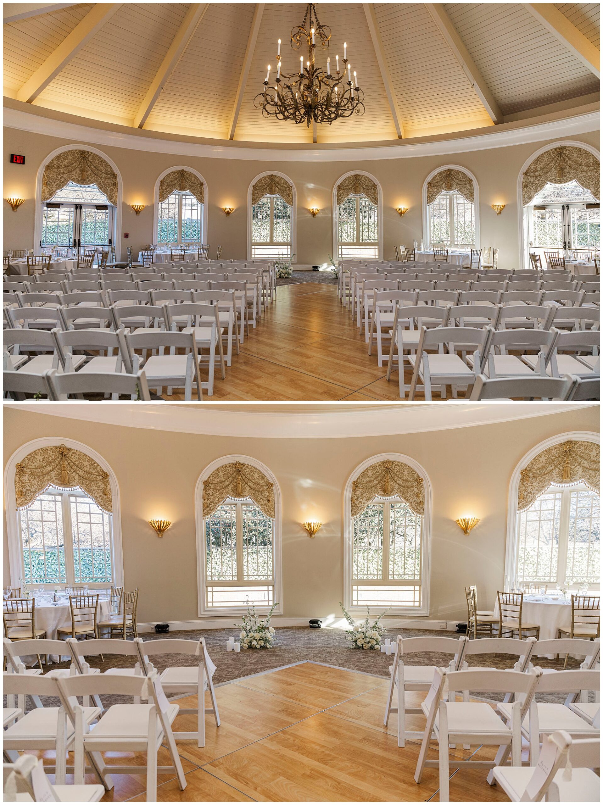 Bride and groom grand entrance at Great River Golf Club reception