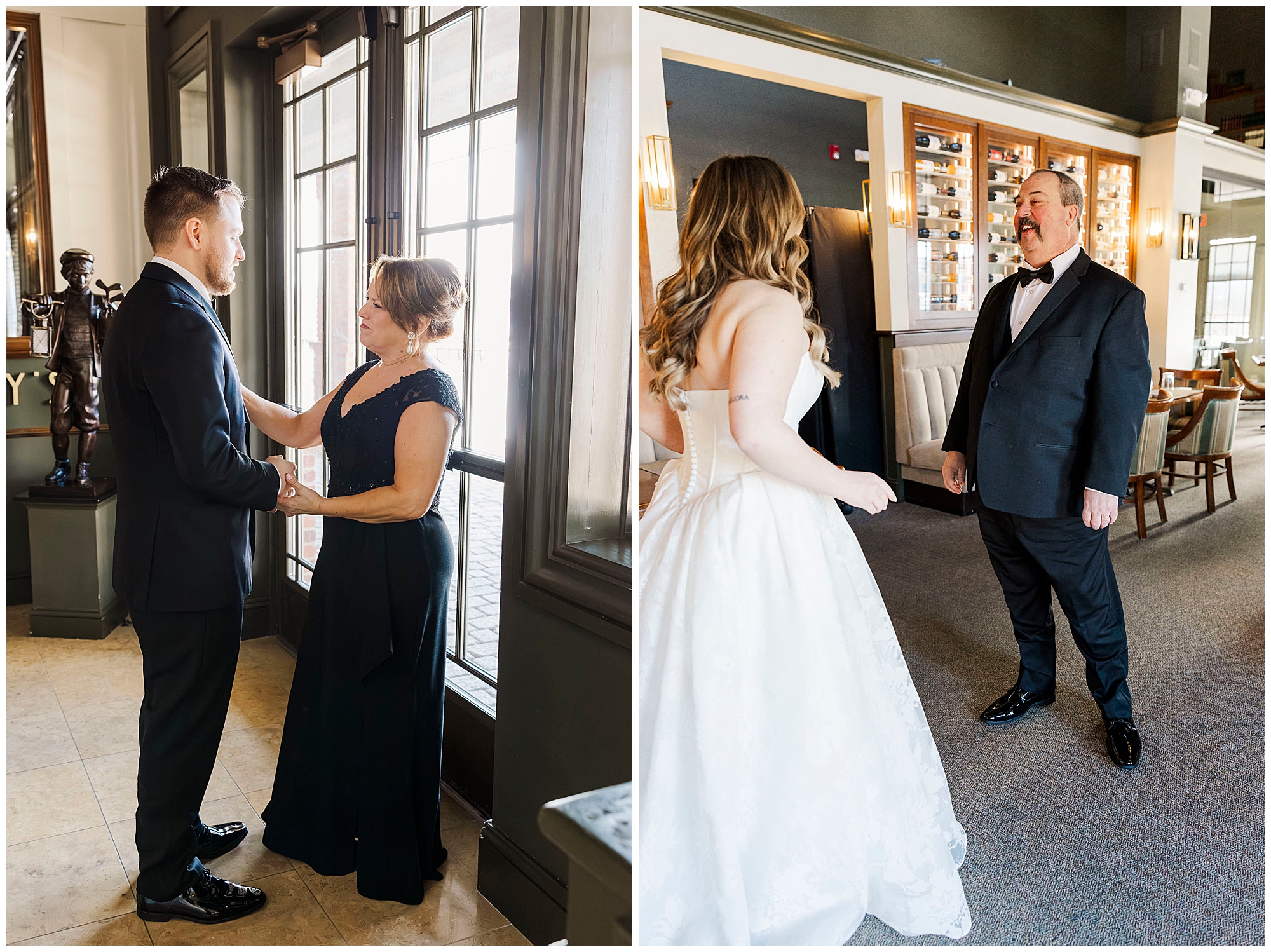 Great River Golf Club Milford CT winter wedding reception inside grand ballroom venue