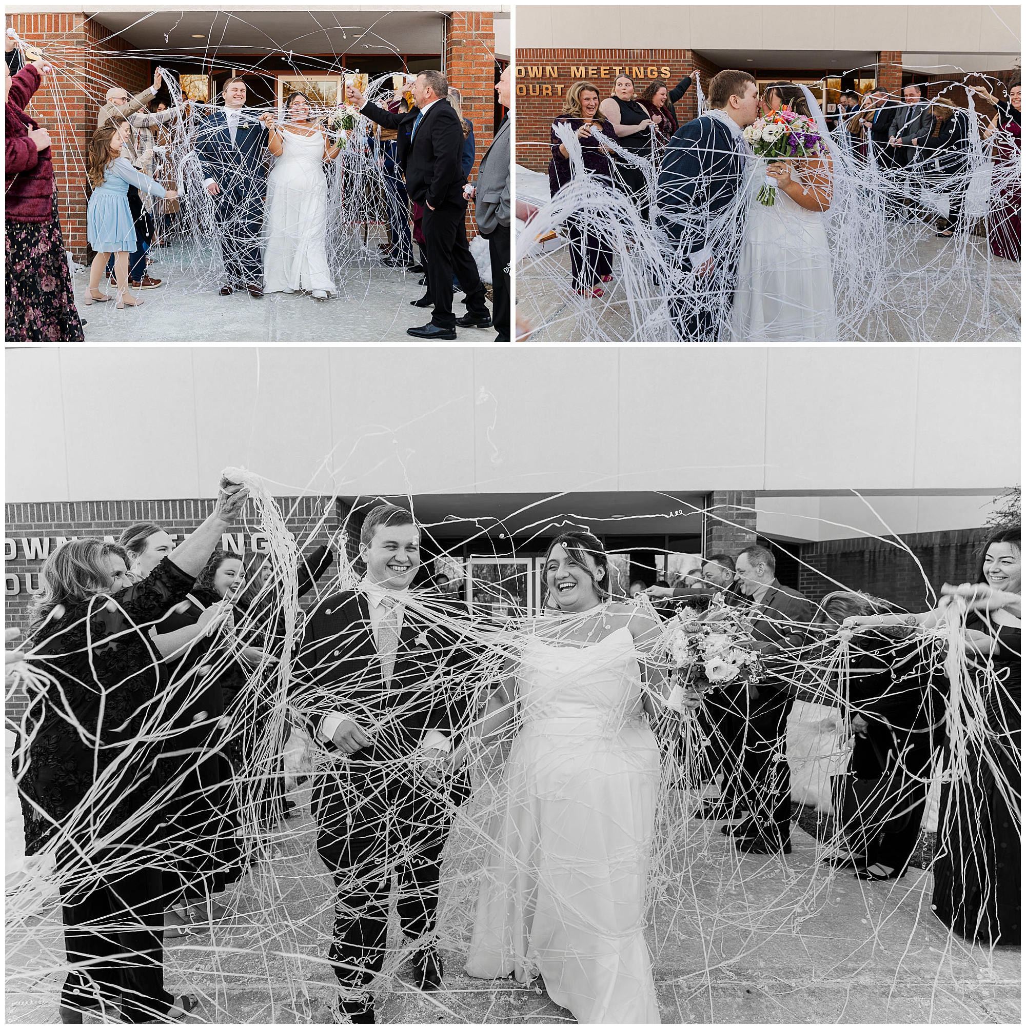 Wedding cake with couple’s custom topper at City Winery Hudson Valley