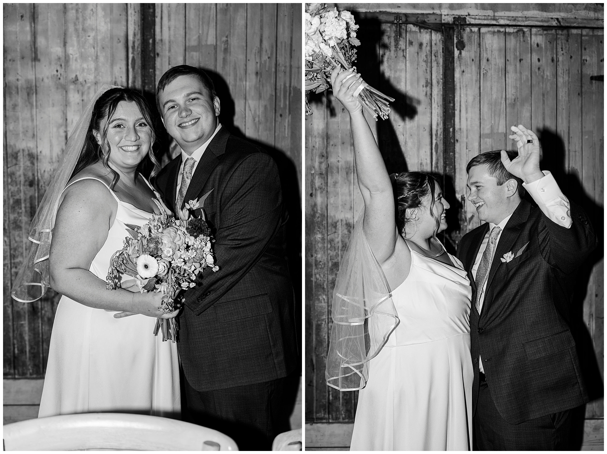 Bride and groom hugging after exchanging vows in New Windsor Justice Court