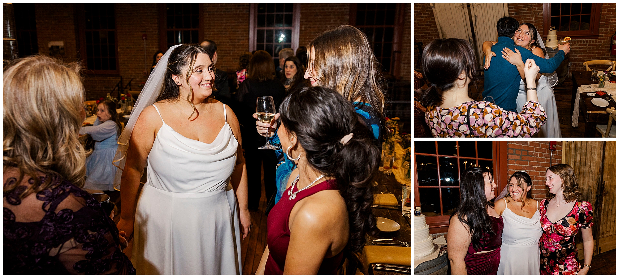 Portrait of newlyweds on courthouse steps at New Windsor Justice Court